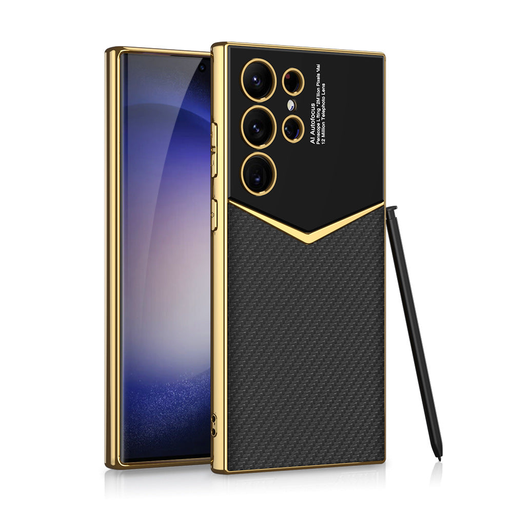 Electroplated Leather Case For Samsung Galaxy S23 Ultra🔥Buy 2 get 10% Off Extra Auto🔥