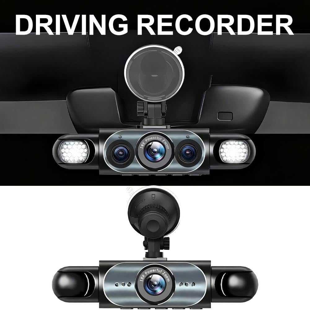 4-Channel 1080P Dash Cam – Full Car Protection with Night Vision & 24/7 Recording 🚗